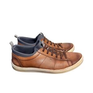 Martin Dingman Cameron Sneakers Mens 10.5 Pebble Grain Leather Slip On Classic